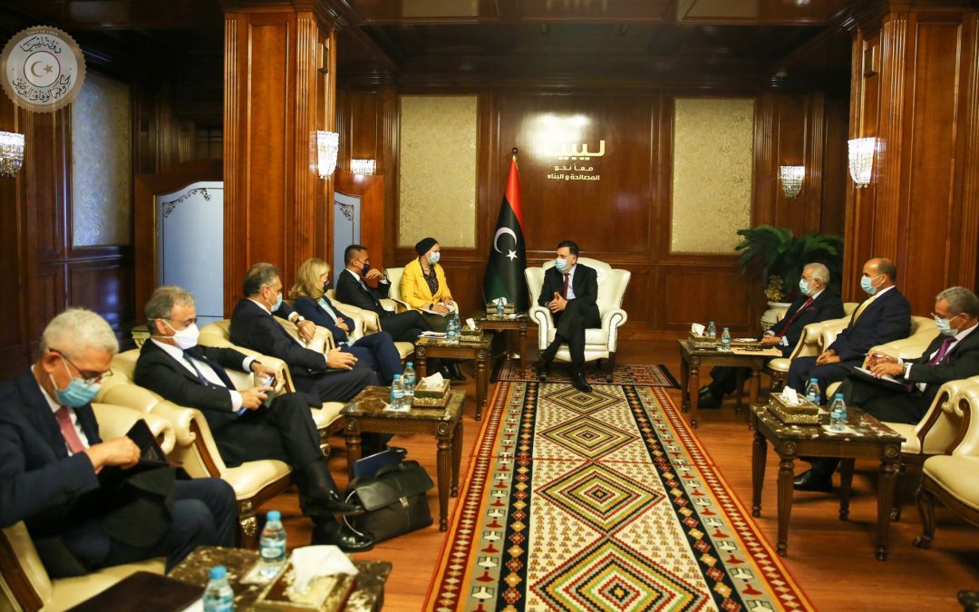 La delegazione italiana a Tripoli